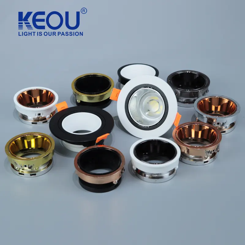 Keou ไฟขนาดเล็กหรี่แสงได้ SMD ไฟดาวน์ไลท์แบบกลม LED