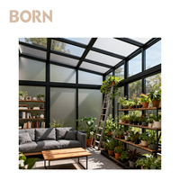 Ilıman eğlence noktası için soğuk iklim dostu sıcak alüminyum cam Sunroom bahçe evi