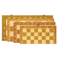 Jeu d'échecs en bois, plateau magnétique
