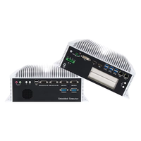 Komputer Industri Terintegrasi B85/B365 Sistem Linux/Windows, Aluminium Alloy, Tanpa Kipas, Mini PC Kontrol Industri