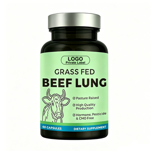 Capsules d'extrait de poumon de bœuf de haute qualité à marque privée, complément alimentaire végétalien naturel provenant de bovins nourris à l'herbe pour l'immunité des adultes - Product Image 1