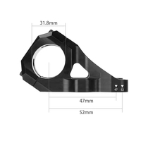 WAKE penyangga langsung sepeda 47/52mm, Stem Downhill penuh CNC garpu bahu ganda DH ENDURO Riser