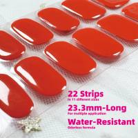 Ensemble de 22 bandes de vernis à ongles en gel non cuits, design à personnaliser, sans lampe UV, manucure DIY