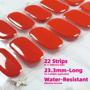 Ensemble de 22 bandes de vernis à ongles en gel non cuits, design à personnaliser, sans lampe UV, <span class=keywords><strong>manucure</strong></span> DIY - Product Image 3