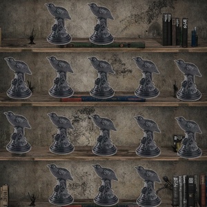 Oferta Especial en <span class=keywords><strong>Amazon</strong></span>: Mini Figuras de Cuervos en Resina 3D, Pequeños <span class=keywords><strong>Animales</strong></span> de Resina, Cuervos Negros en Miniatura para Decoración de Escenas de Halloween - Product Image 2