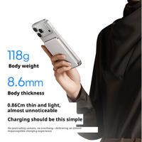Batterie externe sans fil magnétique ultra-fine Anker 5000mAh Li-Polymère, charge rapide 15W, chargeur portable Type-C A1115