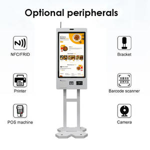 21.5 "Self-service sistema di chiamata chiosco metodo di pagamento carta di credito Scanner ristorante Self ording chiosco - Product Image 4