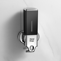 Distributeur de savon triple mural rechargeable pour shampoing, après-shampoing et gel douche