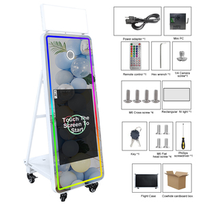 Photomaton portable prêt <span class=keywords><strong>à</strong></span> l'emploi avec <span class=keywords><strong>logiciel</strong></span> <span class=keywords><strong>gratuit</strong></span>, pack <span class=keywords><strong>de</strong></span> sécurité, écran tactile 32 pouces, machine Photomaton Miroir Magique - Product Image 5