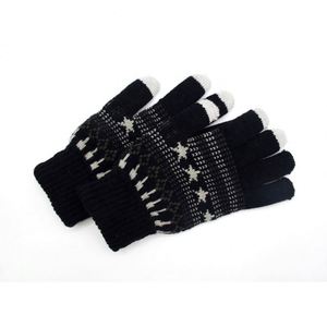 Vente directe d'usine, gants d'hiver en tricot jacquard pour adultes à écran tactile - Product Image 1