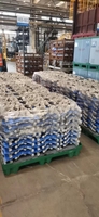 Panneau de séparation en plastique ondulé PP à 4 soudures latérales pour palettes de bouteilles, idéal pour les canettes en verre et les boissons - Vente en gros