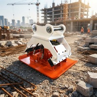 Compacteur hydraulique multifonctionnel pour excavatrice, construction routière, remblai, compactage de fondations, taille personnalisable