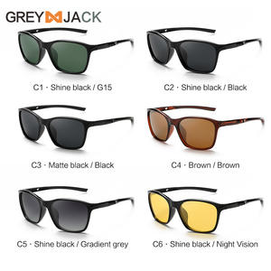 Lunettes de soleil sport polarisées Grey Jack, monture TR90, verres TAC, protection UV400 pour le cyclisme, la pêche, la conduite et les activités de plein air - Product Image 3