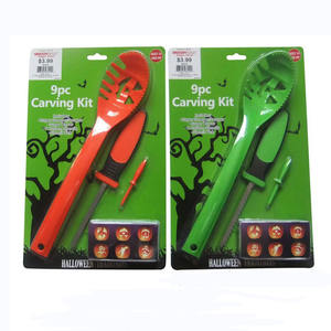 Kits de sculpture de <span class=keywords><strong>citrouille</strong></span> d'Halloween en plastique Modèle gravé pelles en plastique enfants DIY kit de sculpture de <span class=keywords><strong>citrouille</strong></span> - Product Image 5