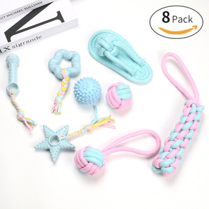 Juguete de Cuerda para Masticar para Perros, Juego de Juguetes de TPR para Cachorros, Limpieza de Dientes Pequeños, Juguete para Mascotas - Product Image 3