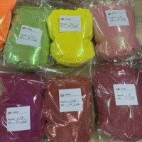 Poudre de paillettes fines arc-en-ciel néon haute brillance en sac OPP de 1 kg