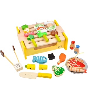 Jouet <span class=keywords><strong>de</strong></span> cuisine en bois pour enfants, ensemble <span class=keywords><strong>de</strong></span> fruits à découper, jouet <span class=keywords><strong>de</strong></span> jeu <span class=keywords><strong>de</strong></span> légumes en bois, jouets alimentaires, maison <span class=keywords><strong>de</strong></span> jeu, ensemble <span class=keywords><strong>de</strong></span> fruits et légumes pour bébé, ensembles <span class=keywords><strong>de</strong></span> barbecue - Product Image 2