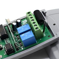 Module de relais de porte de garage à commande radio sans fil 12-24V, récepteur 2 canaux 433MHz, code fixe/rolling