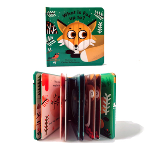 what is fox up to customized children books story 3D pop-up book for kids full color board book prin