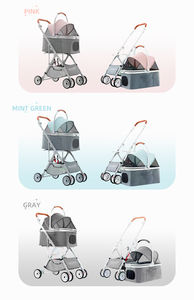 Pet Stroller for Cat and Dog Can Folded,a Variety <strong>Bird</strong> Pattern Can Choose From, Space Saving - Product Image 6
