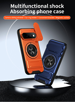 NOUVEAU Étui de téléphone magnétique 2-en-1 avec béquille, protection coulissante de l'appareil photo et anti-chute pour Google Pixel 9 PRO XL/9A/8/10A/10 PRO XL