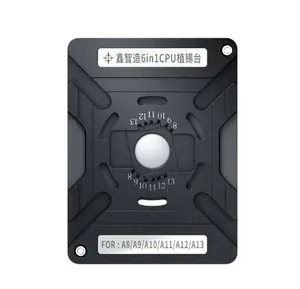 Plataforma de plantilla de Reballing de CPU Universal, accesorio de plantilla de estaño de siembra de Chip IC 8 en 1 para iPhone A8/A9/A10/A11/A12/A13/A14/A15