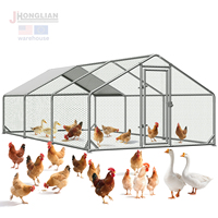 Prix de gros Grand enclos métallique galvanisé pour poulets, fabriqué en Chine