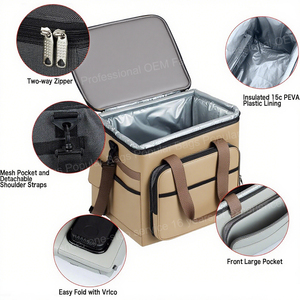 Bolsa enfriadora de coche sin hielo portátil de <span class=keywords><strong>12</strong></span> voltios, enchufe térmico frío y calor, Mini calentador enfriador electrónico Compatible - Product Image 2
