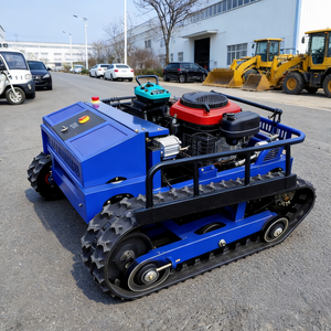 เครื่องตัดหญ้าแบบสายพานขนาดเล็ก ควบคุมระยะไกล ไร้สาย ระดับอุตสาหกรรม ใช้เครื่องยนต์เบนซิน ใบมีดตัดหญ้าอัตโนมัติ สำหรับฟาร์มและสนามหญ้า - Product Image 3