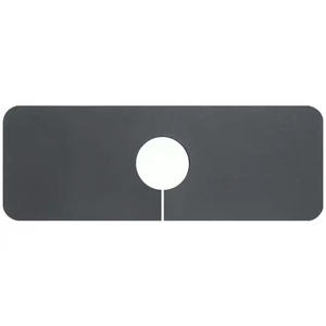 Tapis de robinet en terre de diatomée gris, couleur unie, découpable, pliable, anti-éclaboussures pour évier de cuisine, absorbant et drainant - Product Image 2