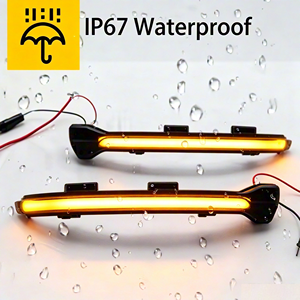 Pour VW <span class=keywords><strong>Golf</strong></span> <span class=keywords><strong>7</strong></span> GTI R MK7.5 13-19 Touran <span class=keywords><strong>Clignotant</strong></span> dynamique LED Séquentiel Indicateur de rétroviseur latéral Étanche IP67 - Product Image 4