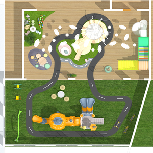 Parque Infantil de madera <span class=keywords><strong>montessori</strong></span> para interiores y exteriores, patio de juegos hecho a medida para uso escolar temprano - Product Image 4