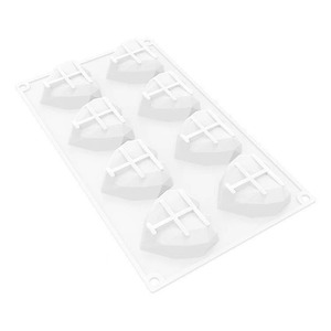 Molde de silicona en forma de corazón con 8 cavidades para decoración de pasteles, repostería, molde para chocolate y mousse DIY - Product Image 2