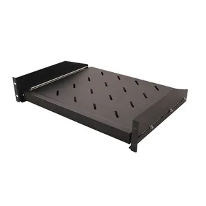 Corredera de Metal bandeja de teclado uso para 19 pulgadas gabinete de red 1U teclado estante