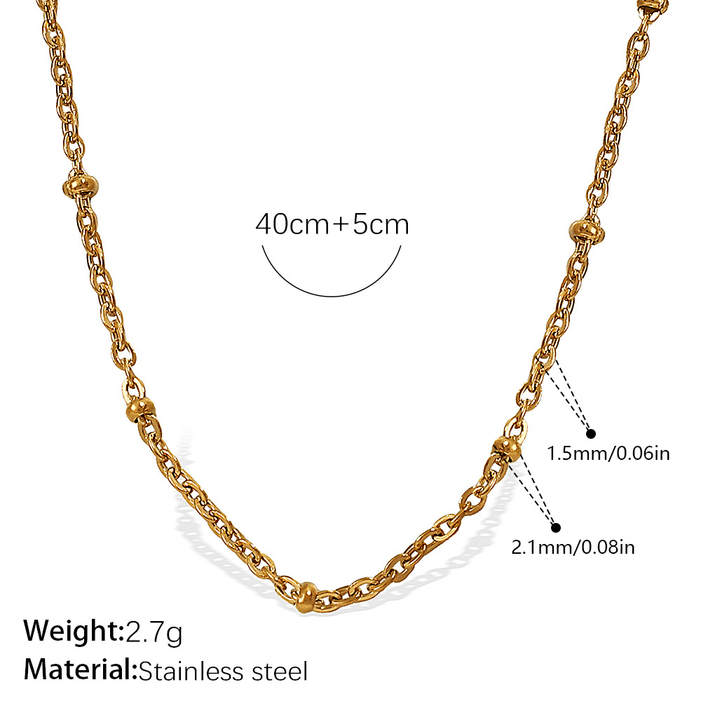 Cadena de cuentas cruzadas XL573G de 1,5 mm