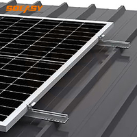 Rel Aluminium Mini SOEASY untuk Pemasangan Panel Surya di Atap Logam