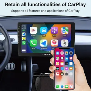 Adaptor CarPlay nirkabel 2024 Upgrade, adaptor nirkabel mobil Plug and Play, kompatibel dengan iPhone Multi User
