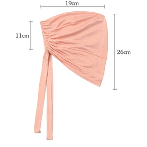 Sous-foulard en coton doux pour femmes musulmanes, hijabs intérieurs, bonnet islamique, turban féminin, chapeau pour femmes MSL010 # - Product Image 6