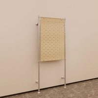 Magasin de vêtements vitrine présentoir cadre en métal en bois panneau perforé vitrine