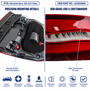 Pour <span class=keywords><strong>Mercedes</strong></span> Benz Classe GLC X253, ensemble de feux arrière LED, lampe arrière OE 2539068900, Plug & Play, ajustement direct, 300 43 AMG, ajustement authentique - Product Image 4