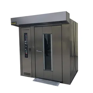 Bakery rotary rack oven electric baking oven gas power rotary oven for bread biscuit cookie making machine