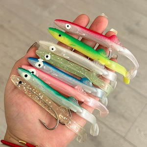 <span class=keywords><strong>Esca</strong></span> di pesca morbida da 55MM 65MM 85MM 115MM T coda luminosa <span class=keywords><strong>esca</strong></span> di <span class=keywords><strong>anguilla</strong></span> - Product Image 4
