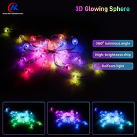 Lampu Nanas 3D Kristal Transparan 23mm RGB Pencahayaan 360 Derajat DC12V Cocok untuk Dekorasi Museum dan Tempat Wisata Populer