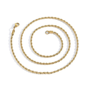 Cadena de Cuerda Trenzada de Acero Inoxidable 316L para Collar, Joyería para Hombre y Mujer, Accesorios para Colgantes, Versátil, 2/3/4/5/6MM de Ancho - Product Image 6