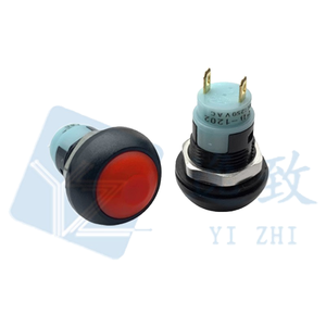 Interruptor de Botón Pulsador Mini Redondo de Plástico Impermeable PSB-33A de 12 mm y 2 Pines, Negro - Product Image 3
