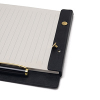 Bloc-notes d'apprentissage pour menu d'hôtel haut de gamme A5 A4 en cuir PU, documents professionnels, réunions, bloc-notes rechargeable avec stylo