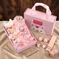 Accessoires pour cheveux d'enfants en gros, certifiés BSCI, nouvelle collection, 18 pièces par boîte, pinces à cheveux pour bébés, nœuds, coffret cadeau pour enfants et petites filles