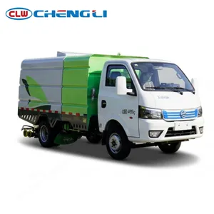 Camion balayeuse électrique Dongfeng Huashen 4,5t 4×2 avec batterie BYD de 56 kWh et charge rapide en 0,5 heure pour le balayage routier - Product Image 1