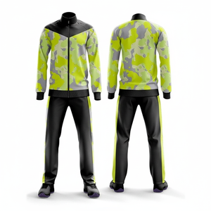 ชุดวอร์มเล่นกีฬาสำหรับผู้ชายชุดวิ่งสองชิ้นสำหรับฤดูใบไม้ร่วงและกันลม2025ออกแบบได้ตามต้องการ - Product Image 1