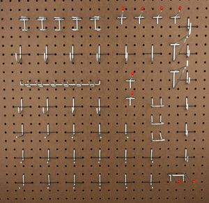Pantalla clavijas <span class=keywords><strong>skadis</strong></span> tablero ganchos para perfocel en alicante - Product Image 5